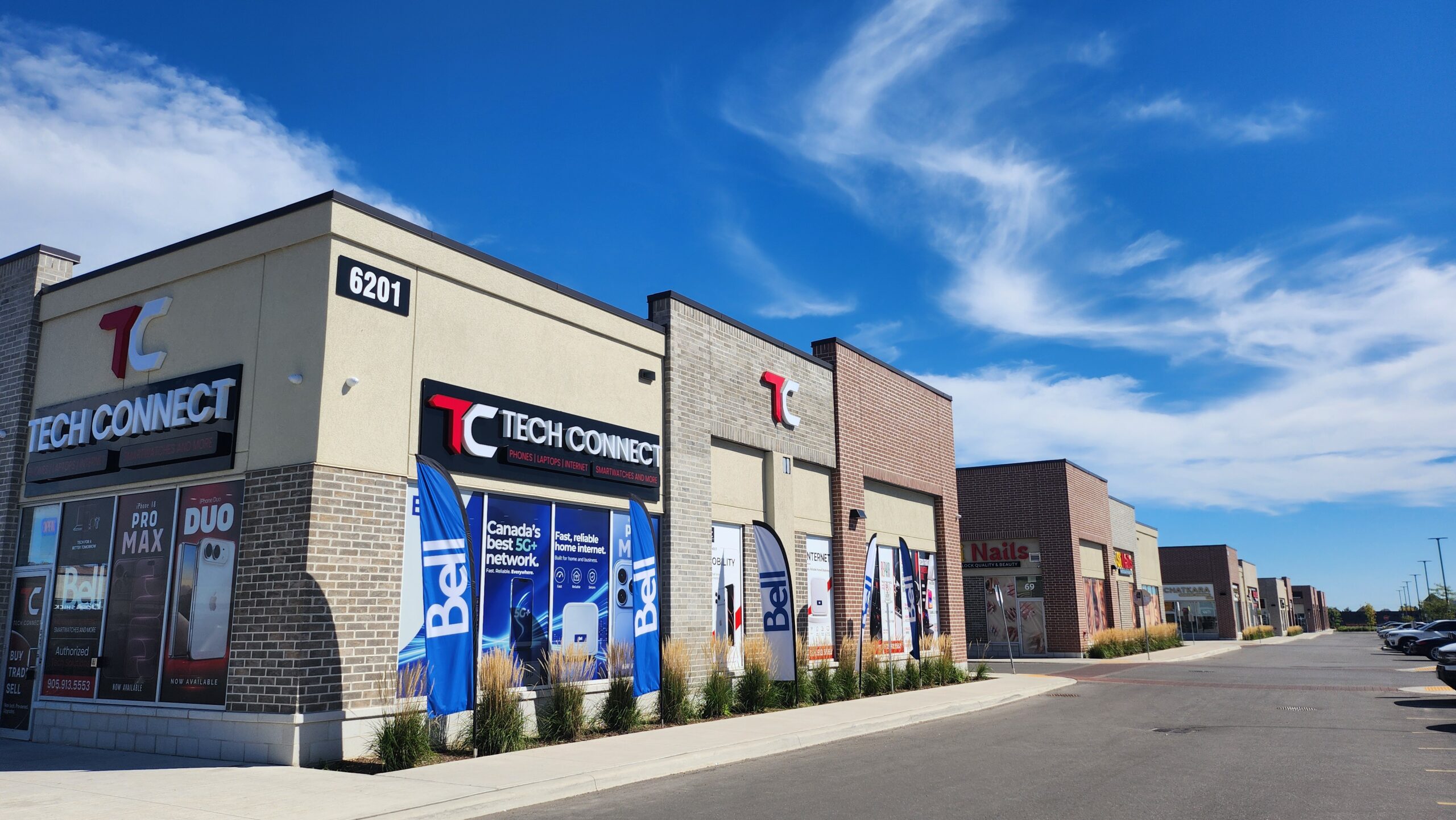 Tech Connect and Bell store at 6201 Mayfield Road in Brampton