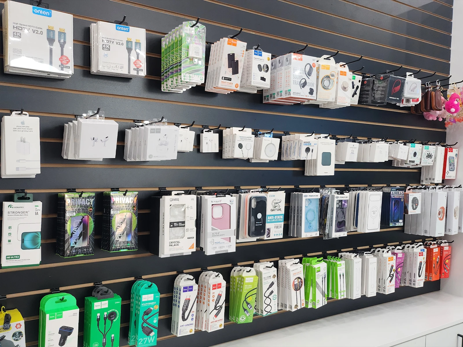 Phone and technology accessories available at Tech Connect in Brampton