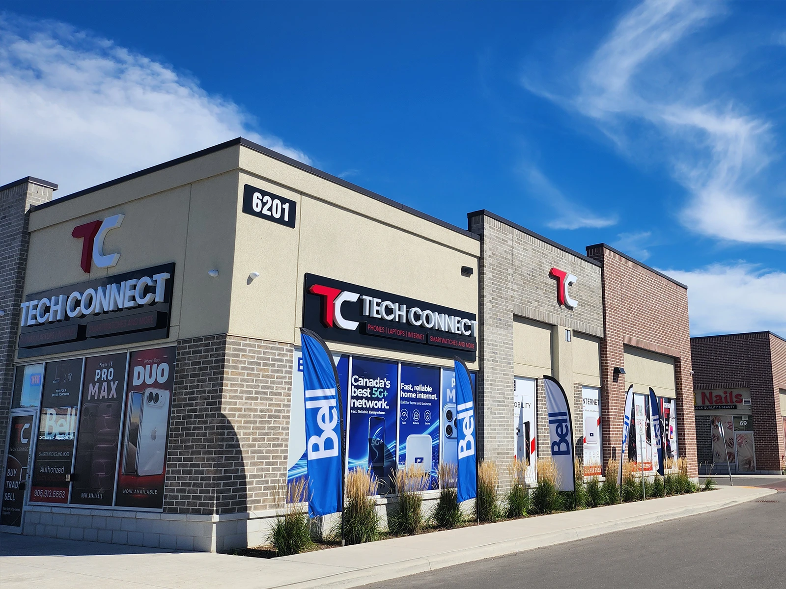 Tech Connect storefront on Mayfield Road in Brampton